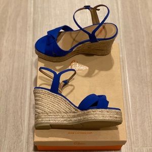 Castañer Castaner Blue Suede Espadrille